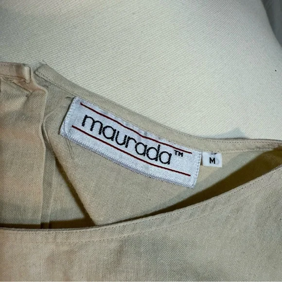 Vintage 1980’s Maurada Cream Dainty Crochet Flutter Sleeve Crop Top ✨Like New✨ - Picture 12 of 13